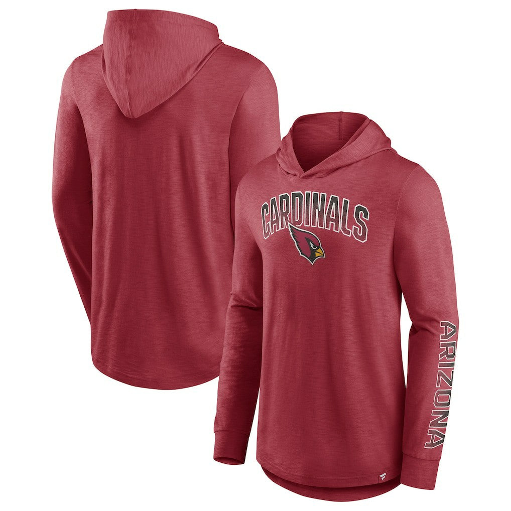 Arizona Cardinals Front Runner Long Sleeve Hooded T-Shirt - Cardinal - Fanatics