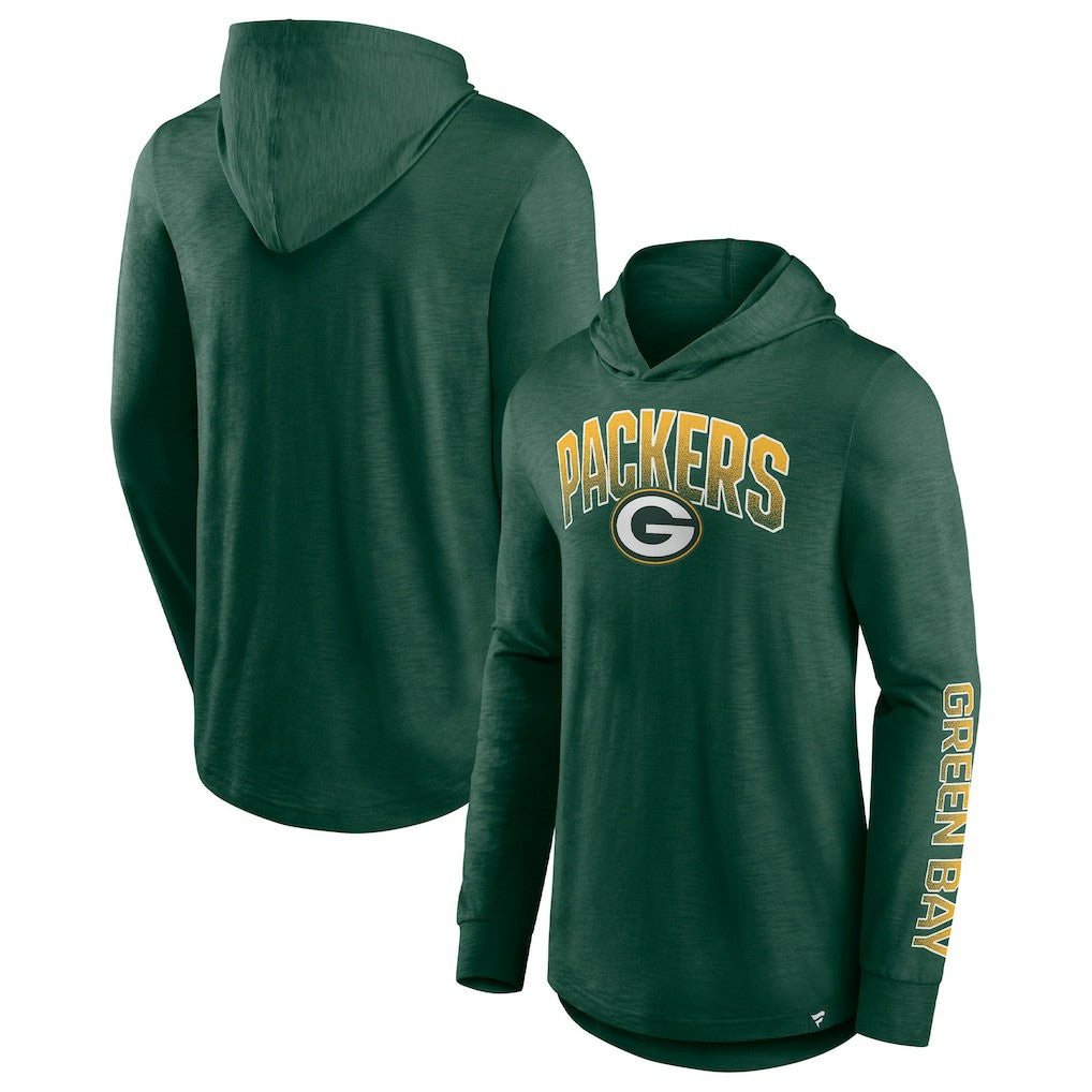 Green Bay Packers Front Runner Long Sleeve Hooded T-Shirt - Green - Fanatics