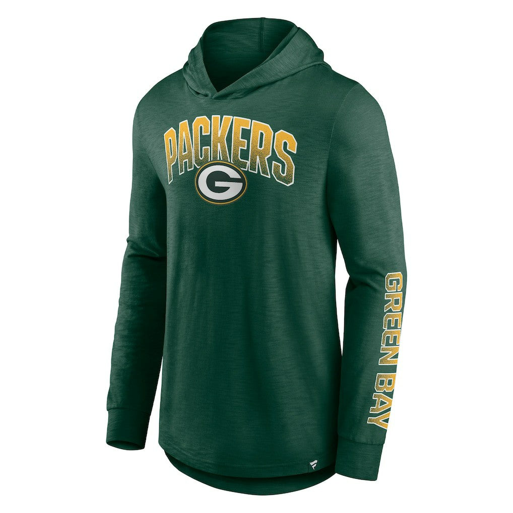 Green Bay Packers Front Runner Long Sleeve Hooded T-Shirt - Green - Fanatics