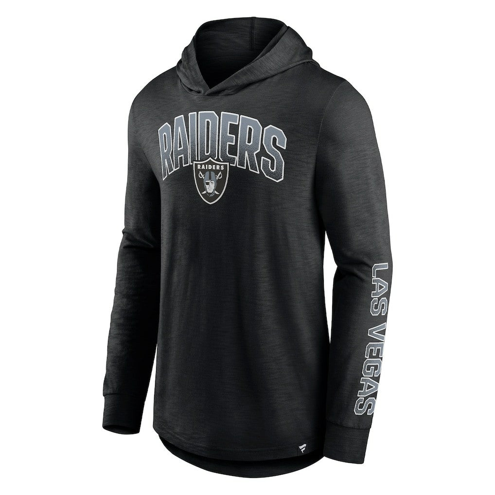 Las Vegas Raiders Front Runner Long Sleeve Hooded T-Shirt - Black - Fanatics