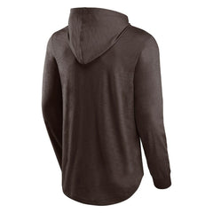 Cleveland Browns Front Runner Long Sleeve Hooded T-Shirt - Brown - Fanatics