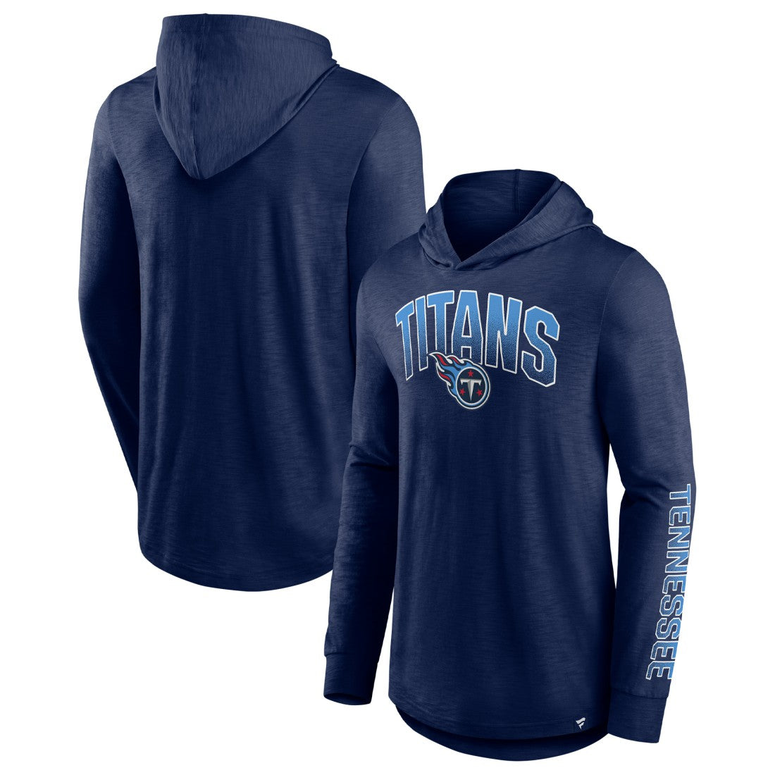 Tennessee Titans Front Runner Long Sleeve Hooded T-Shirt - Navy - Fanatics
