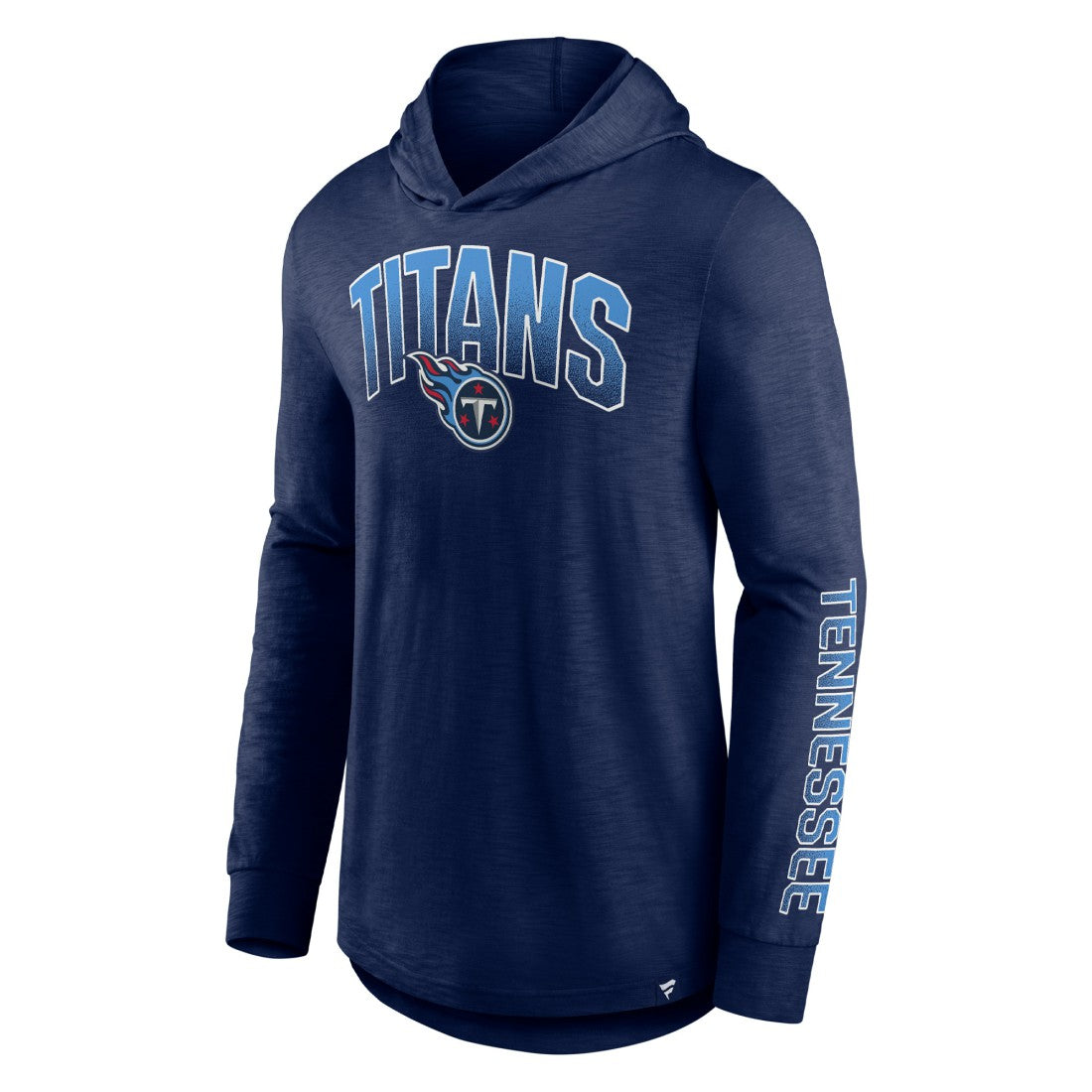 Tennessee Titans Front Runner Long Sleeve Hooded T-Shirt - Navy - Fanatics