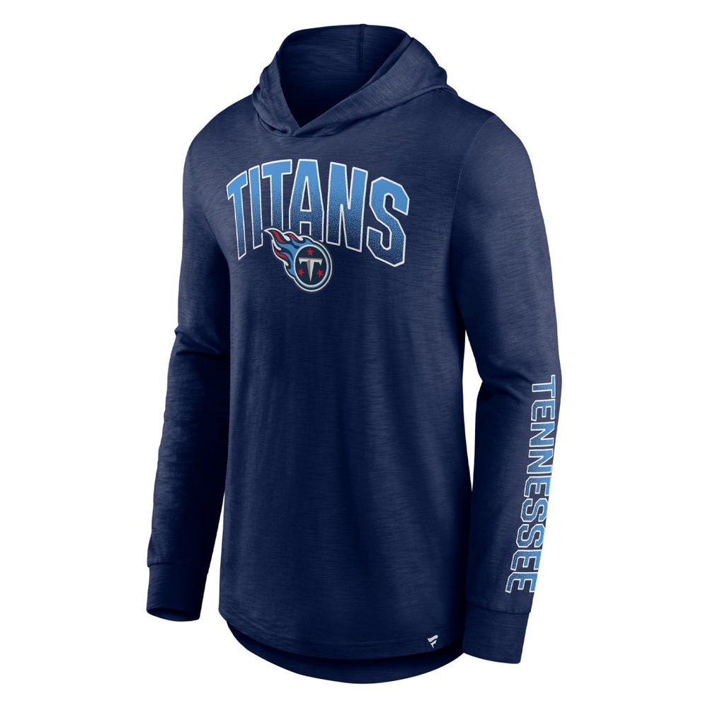 Tennessee Titans Front Runner Long Sleeve Hooded T-Shirt - Navy - Fanatics