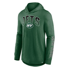 New York Jets Front Runner Long Sleeve Hooded T-Shirt - Green - Fanatics