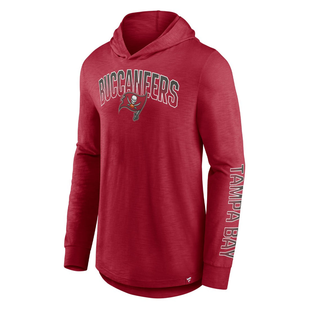 Tampa Bay Buccaneers Front Runner Long Sleeve Hooded T-Shirt - Red - Fanatics