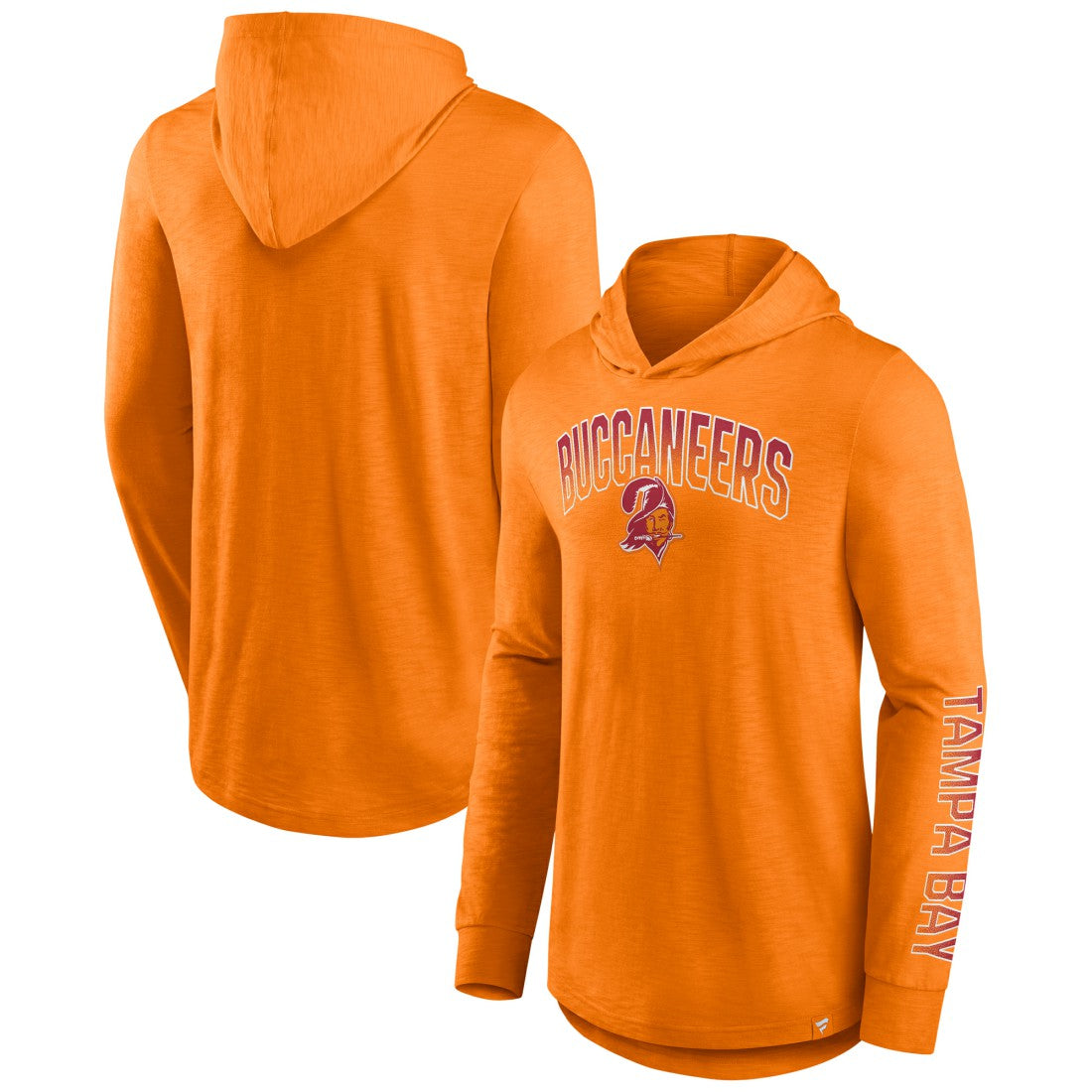 Tampa Bay Buccaneers Front Runner Long Sleeve Hooded T-Shirt - Orange - Fanatics