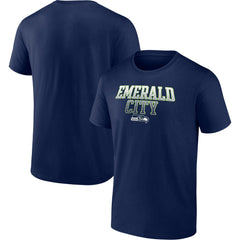 Seattle Seahawks Heavy Hitter T-Shirt - College Navy - Fanatics