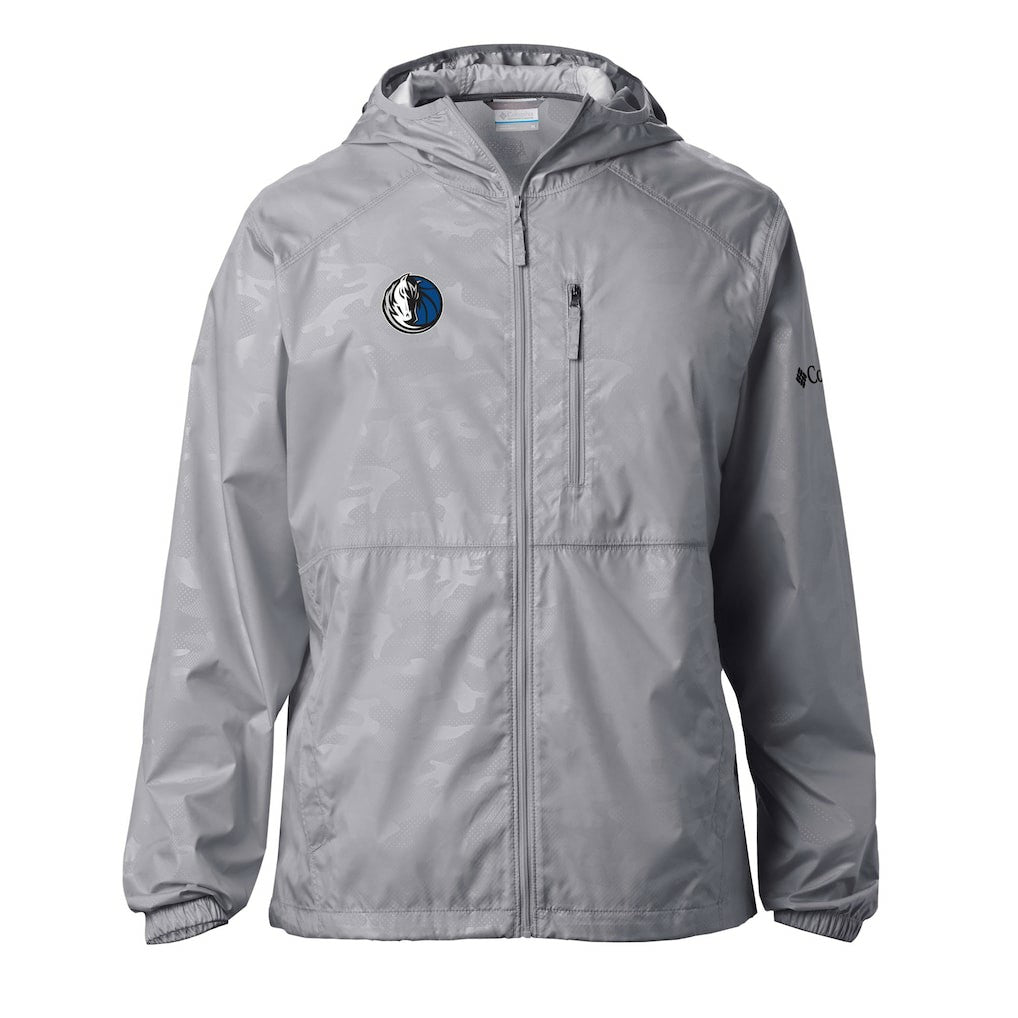 Columbia Dallas Mavericks Camo Flash Forward Full-Zip Windbreaker Jacket Gray