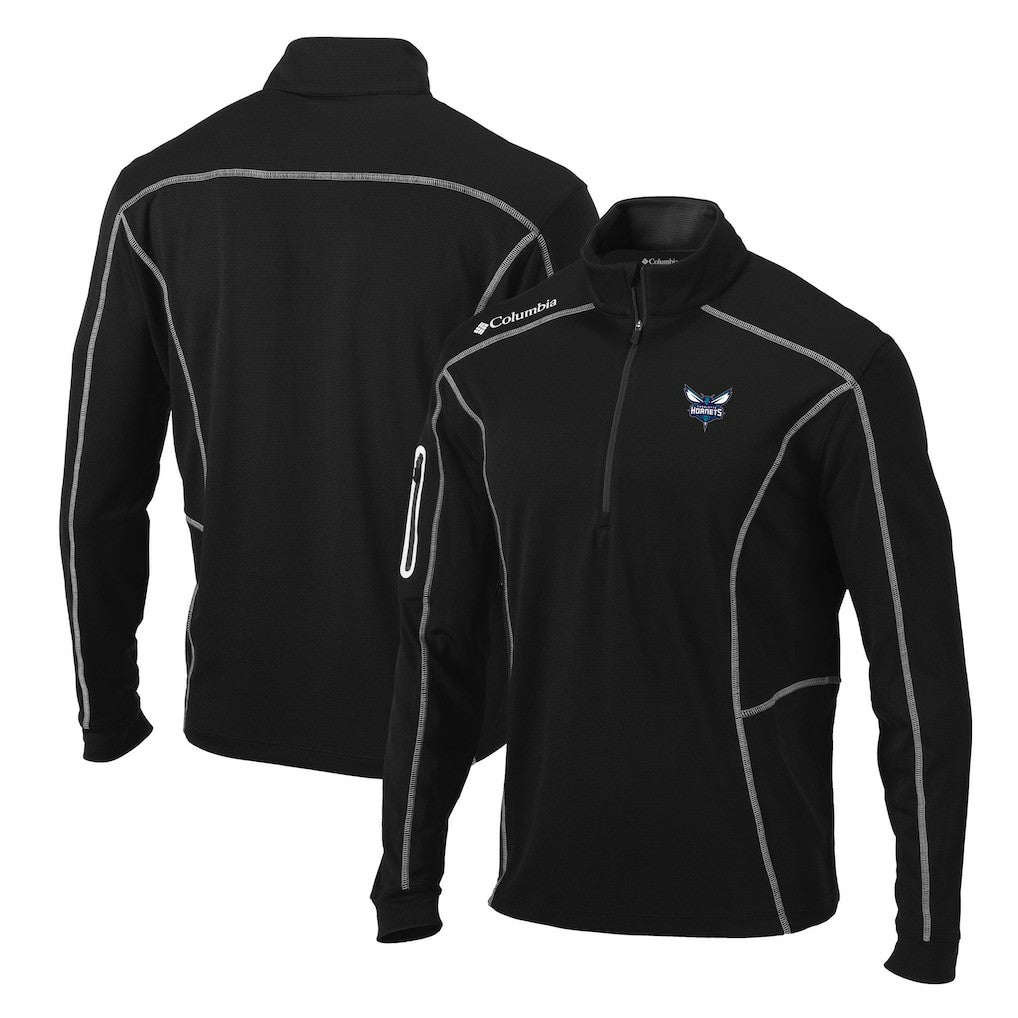 Columbia Charlotte Hornets Team Shotgun Quarter-Zip Pullover Jacket Black