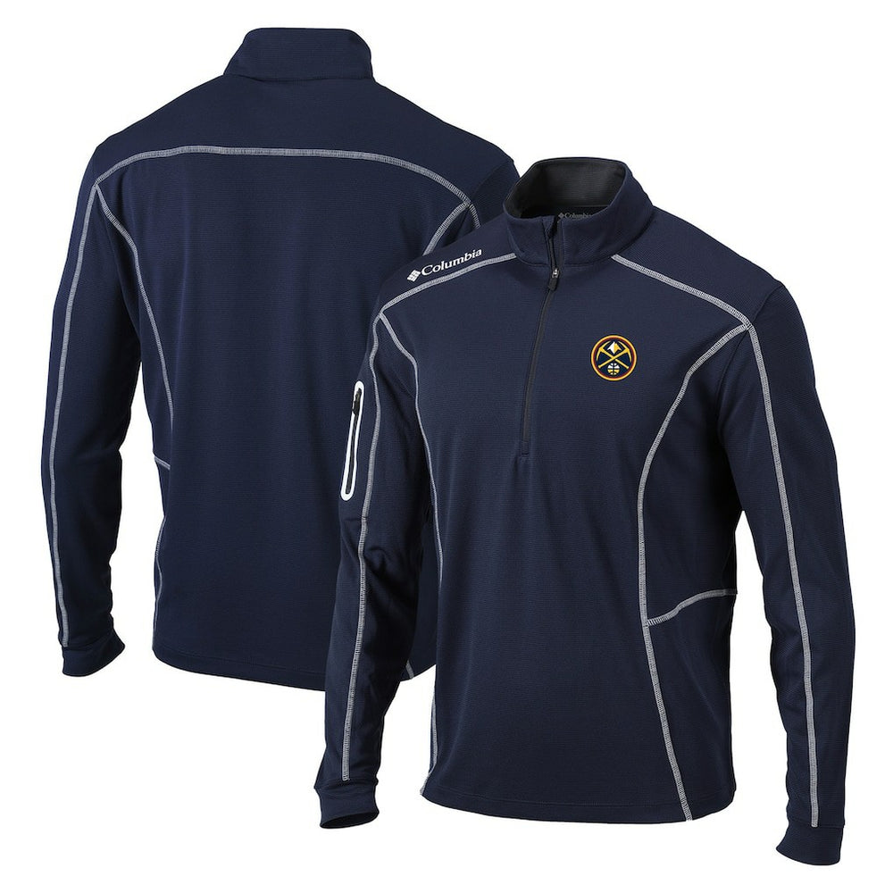 Columbia Denver Nuggets Shotgun Quarter-Zip Pullover Jacket Navy