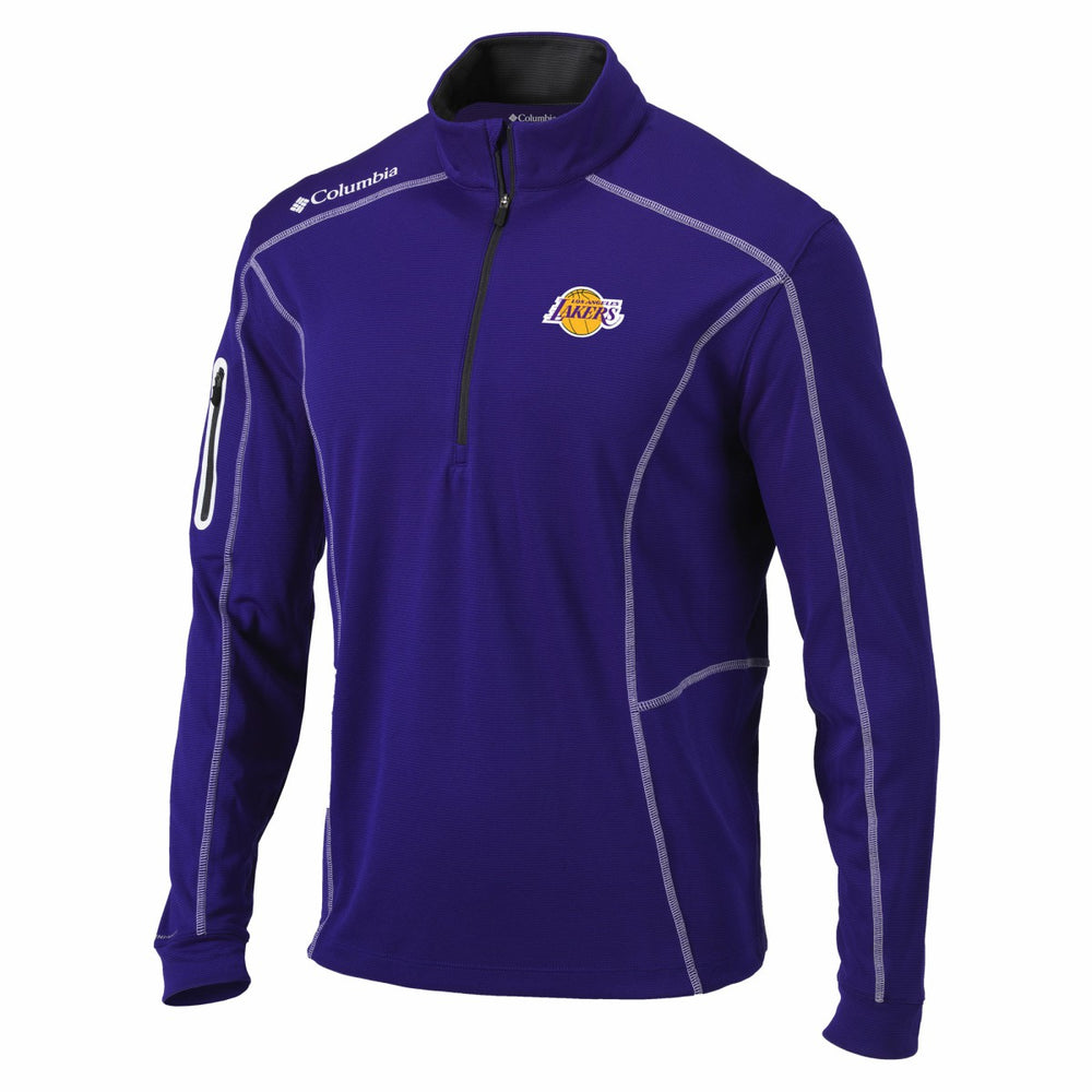 Columbia Los Angeles Lakers Shotgun Quarter-Zip Pullover Jacket Purple