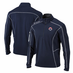 Columbia Washington Wizards Shotgun Quarter-Zip Pullover Jacket Navy