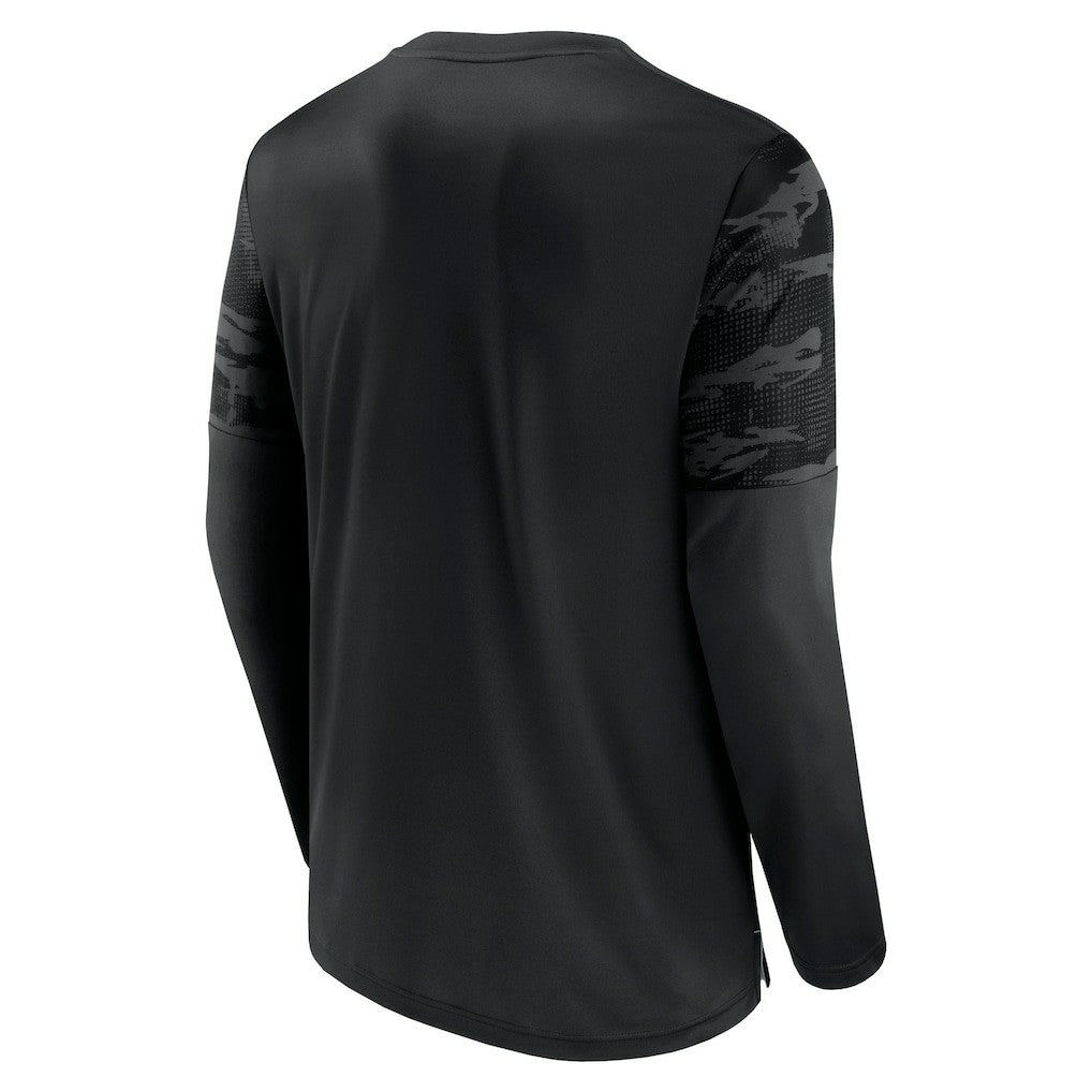 Las Vegas Raiders Square Off Long Sleeve T-Shirt - Black/Silver - Fanatics