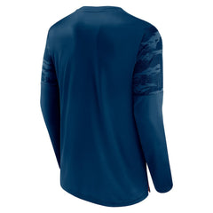 Chicago Bears Square Off Long Sleeve T-Shirt - Navy/Orange - Fanatics