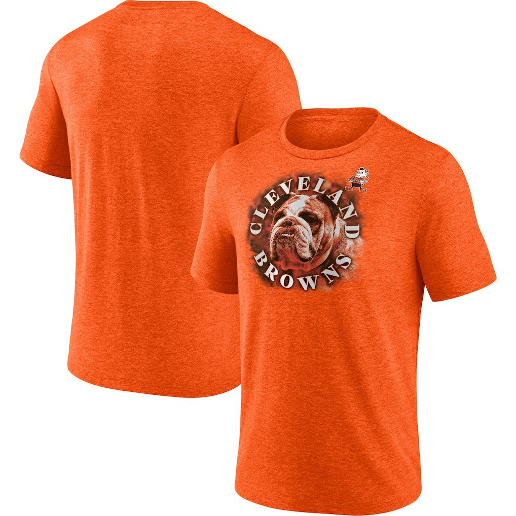 Cleveland Browns Tri-Blend Sporting Chance T-Shirt - Heathered Orange - Fanatics
