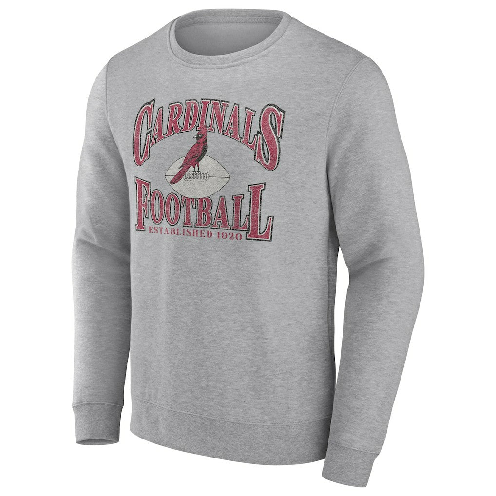Arizona Cardinals Playability Pullover Sweatshirt - Heathered Charcoal - Fanatics