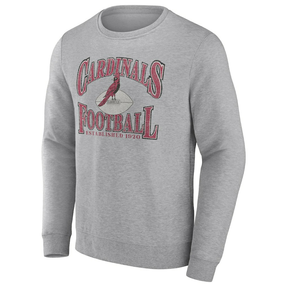 Arizona Cardinals Playability Pullover Sweatshirt - Heathered Charcoal - Fanatics
