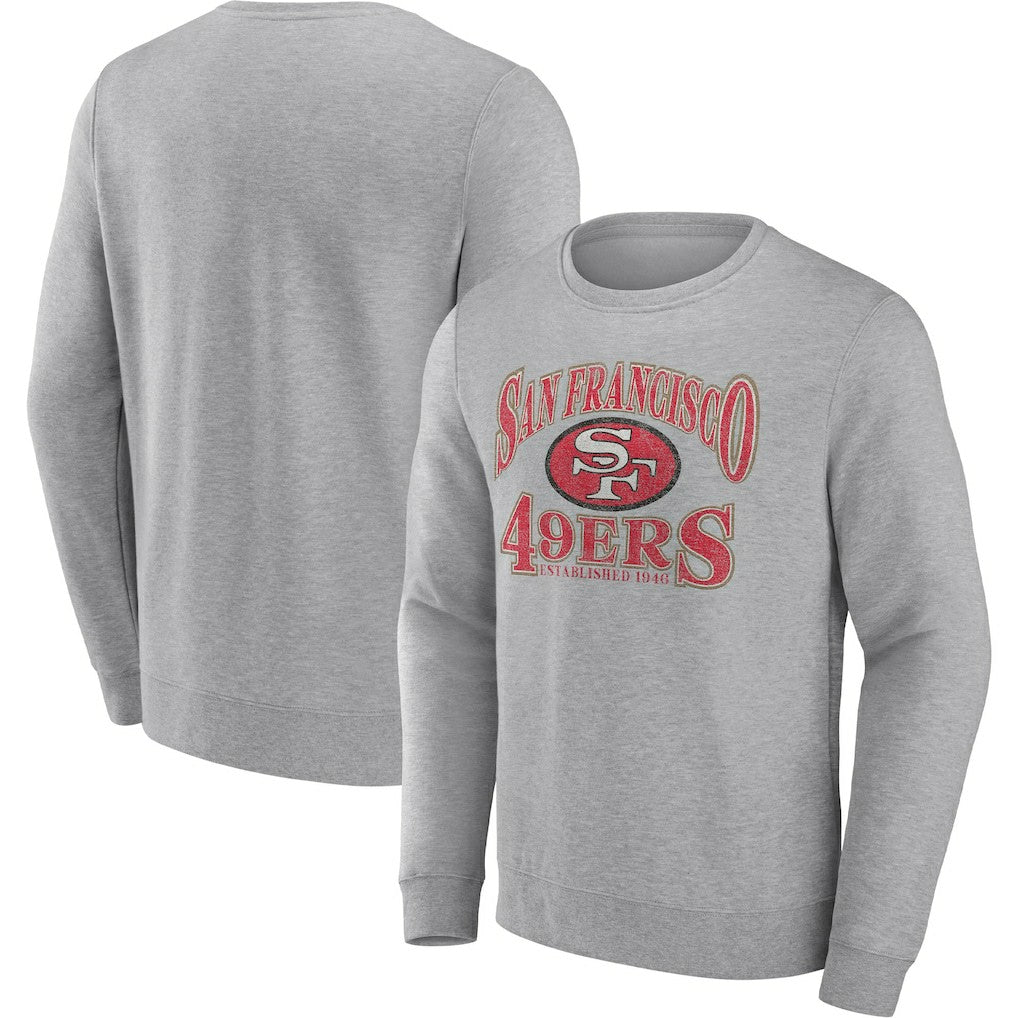 San Francisco 49ers Playability Pullover Sweatshirt - Heathered Charcoal - Fanatics