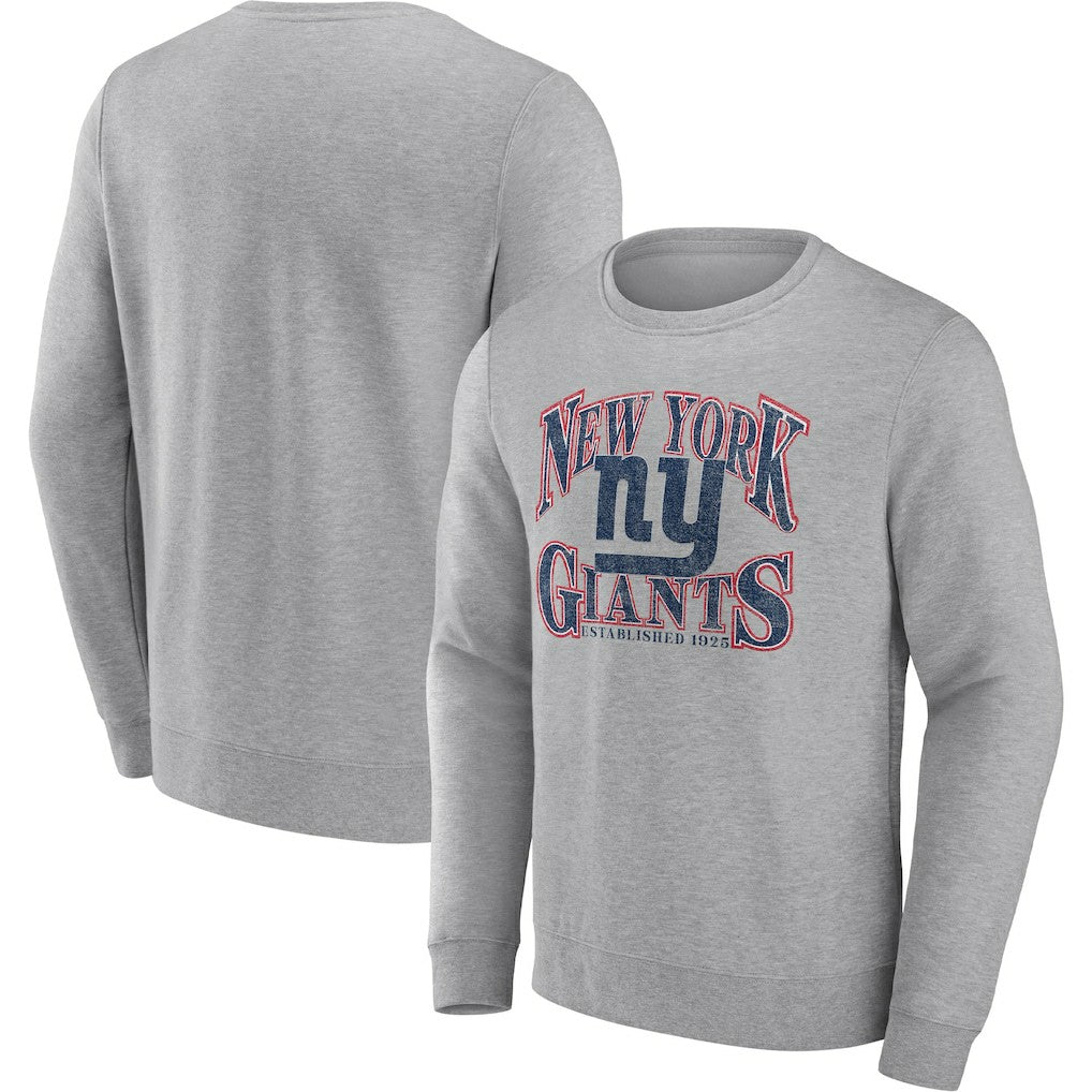 New York Giants Playability Pullover Sweatshirt - Heathered Charcoal - Fanatics