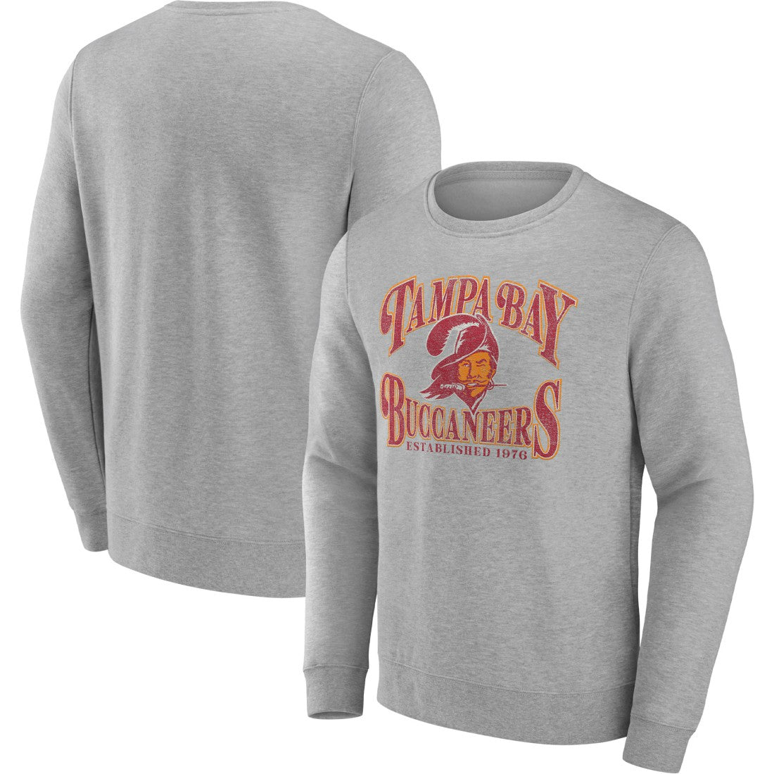 Tampa Bay Buccaneers Playability Pullover Sweatshirt - Heathered Charcoal - Fanatics