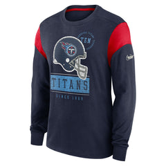 Tennessee Titans Rewind Playback Helmet Long Sleeve T-Shirt - Navy - Nike
