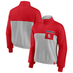 St. Louis Cardinals Fanatics Women's Iconic Cinch Waist Quarter-Zip Top Near Me