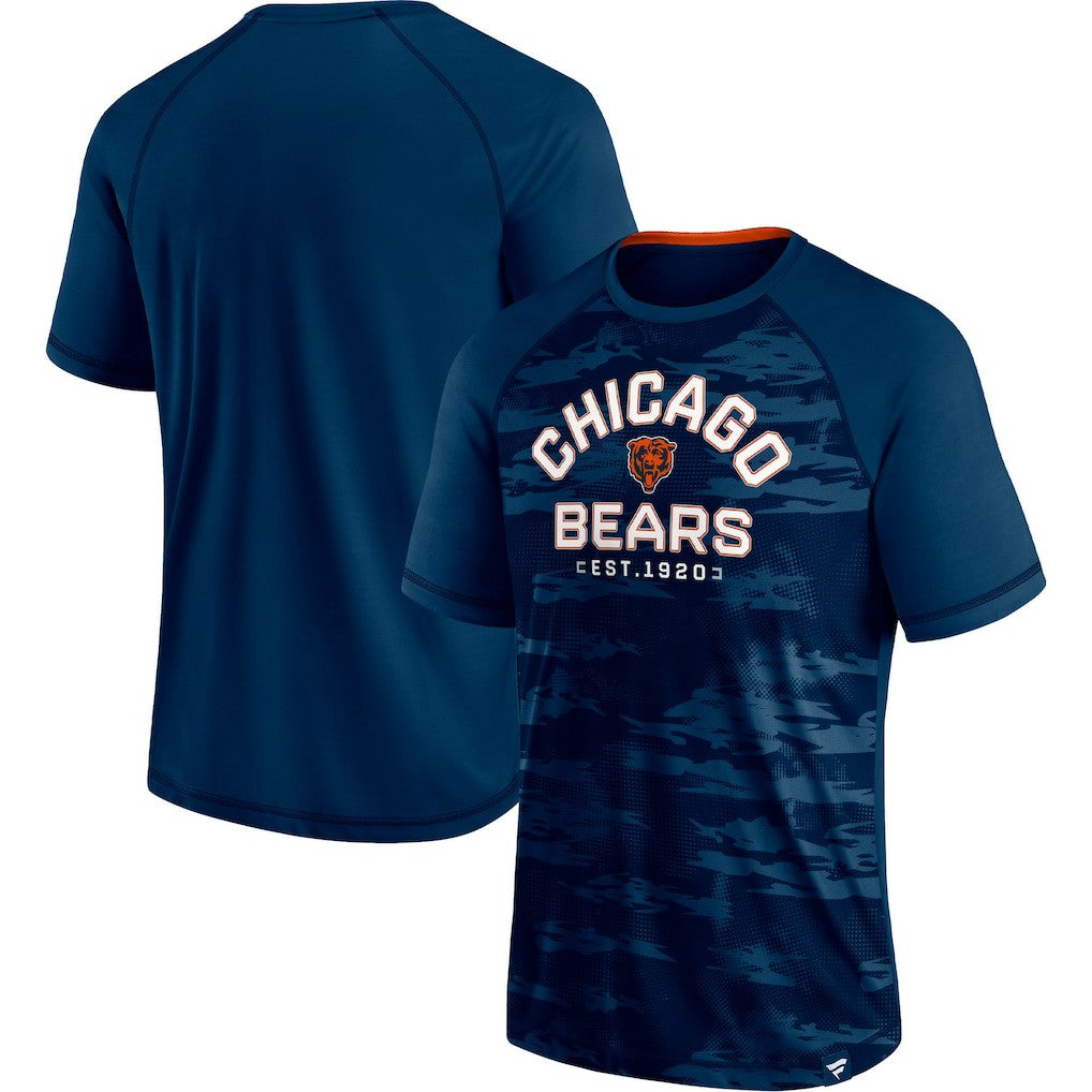Chicago Bears Hail Mary Raglan T-Shirt - Navy - Fanatics