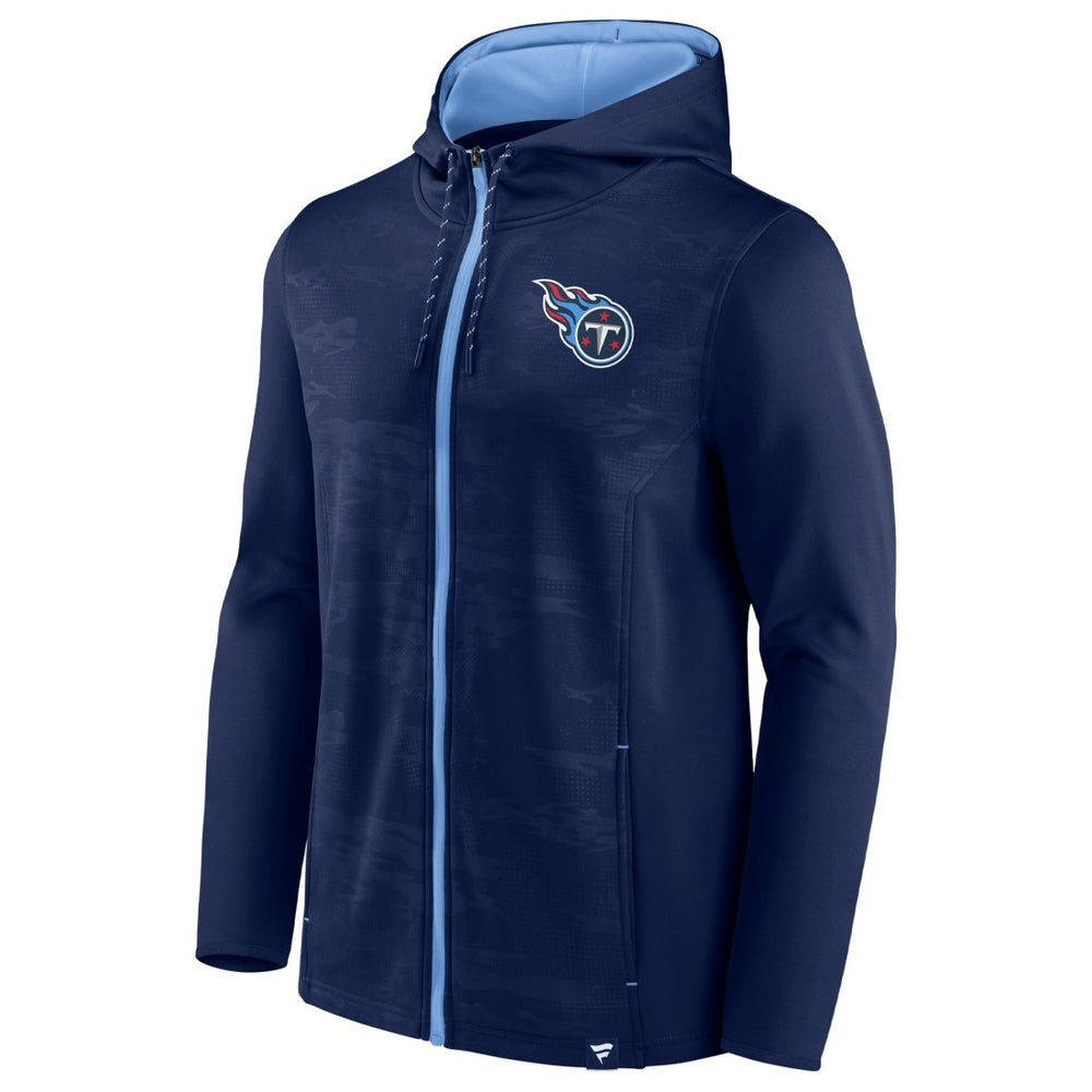 Tennessee Titans Ball Carrier Full-Zip Hoodie - Navy/Light Blue - Fanatics