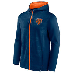 Chicago Bears Ball Carrier Full-Zip Hoodie - Navy - Fanatics