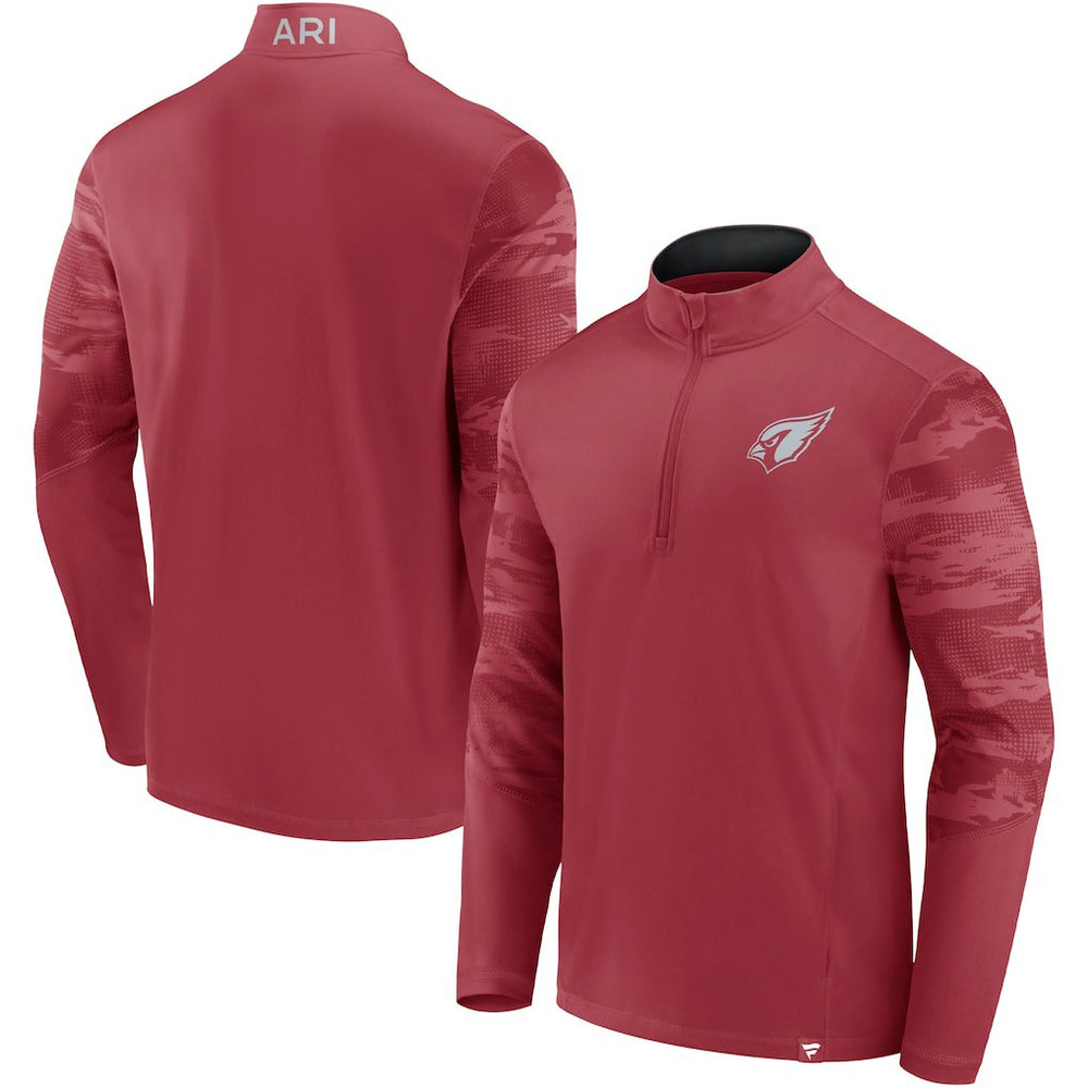 Arizona Cardinals Ringer Quarter-Zip Jacket - Cardinal - Fanatics