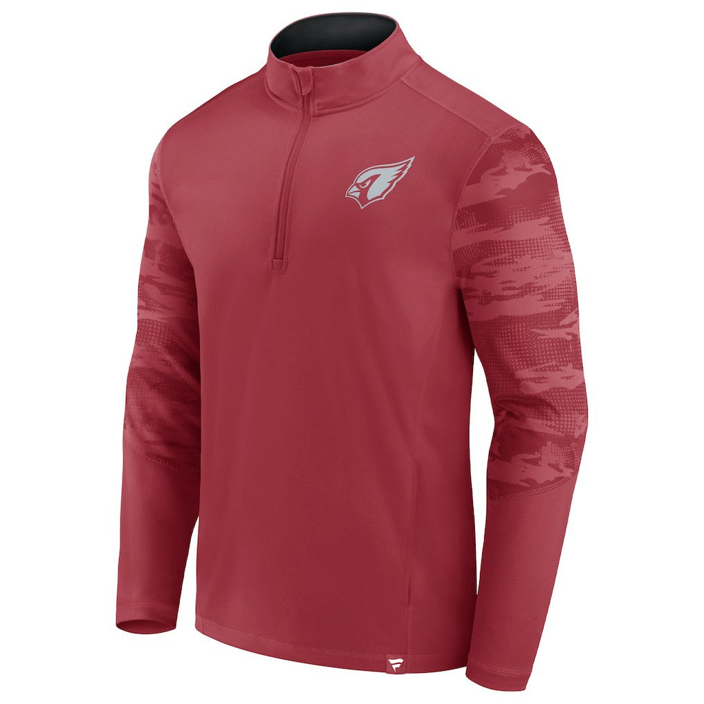Arizona Cardinals Ringer Quarter-Zip Jacket - Cardinal - Fanatics