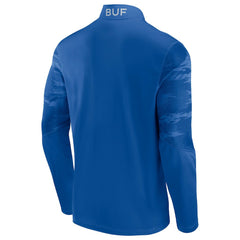 Buffalo Bills Ringer Quarter-Zip Jacket - Royal/Red - Fanatics