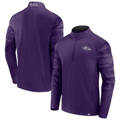Baltimore Ravens Ringer Quarter-Zip Jacket - Purple - Fanatics