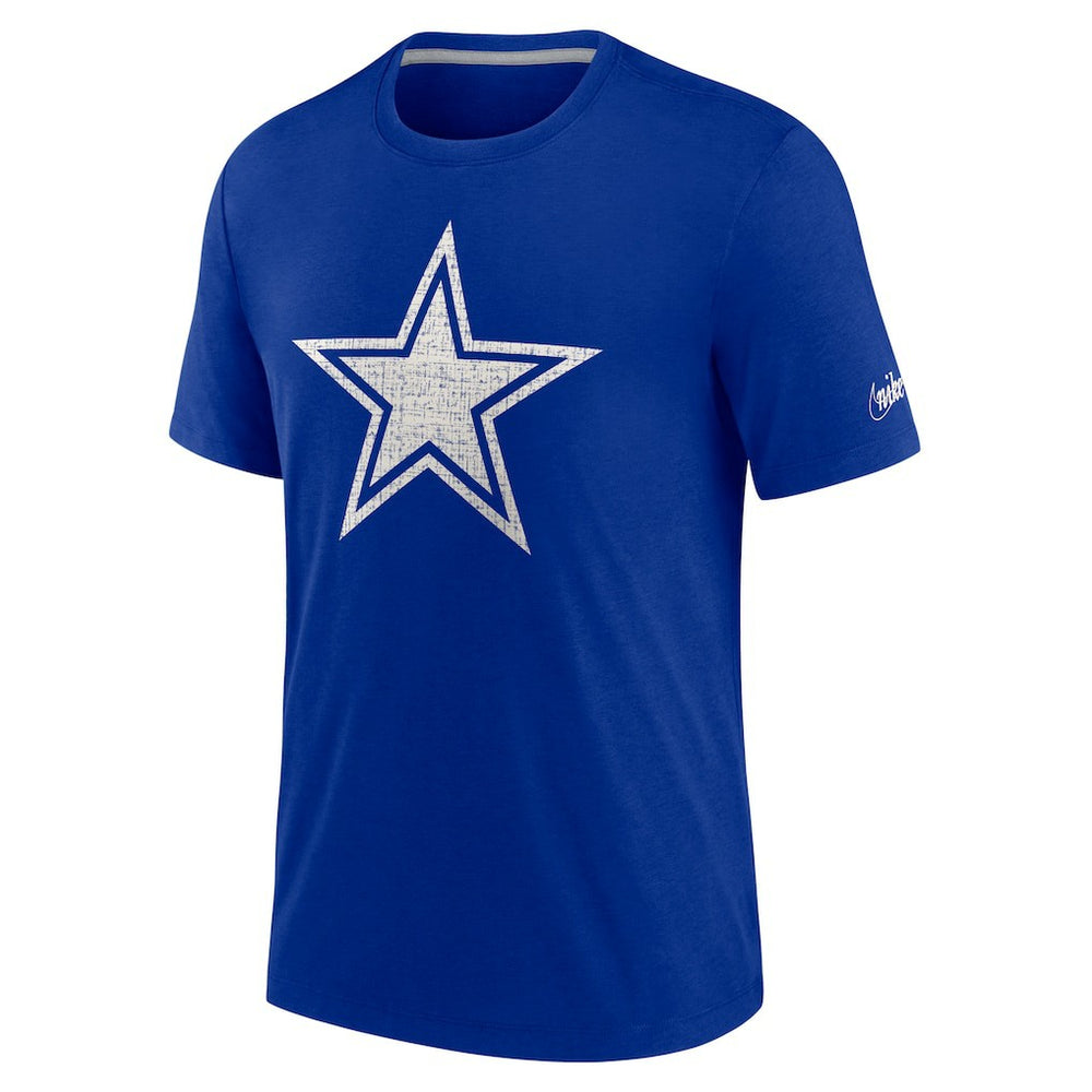 Dallas Cowboys Playback Logo Tri-Blend T-Shirt - Royal - Nike