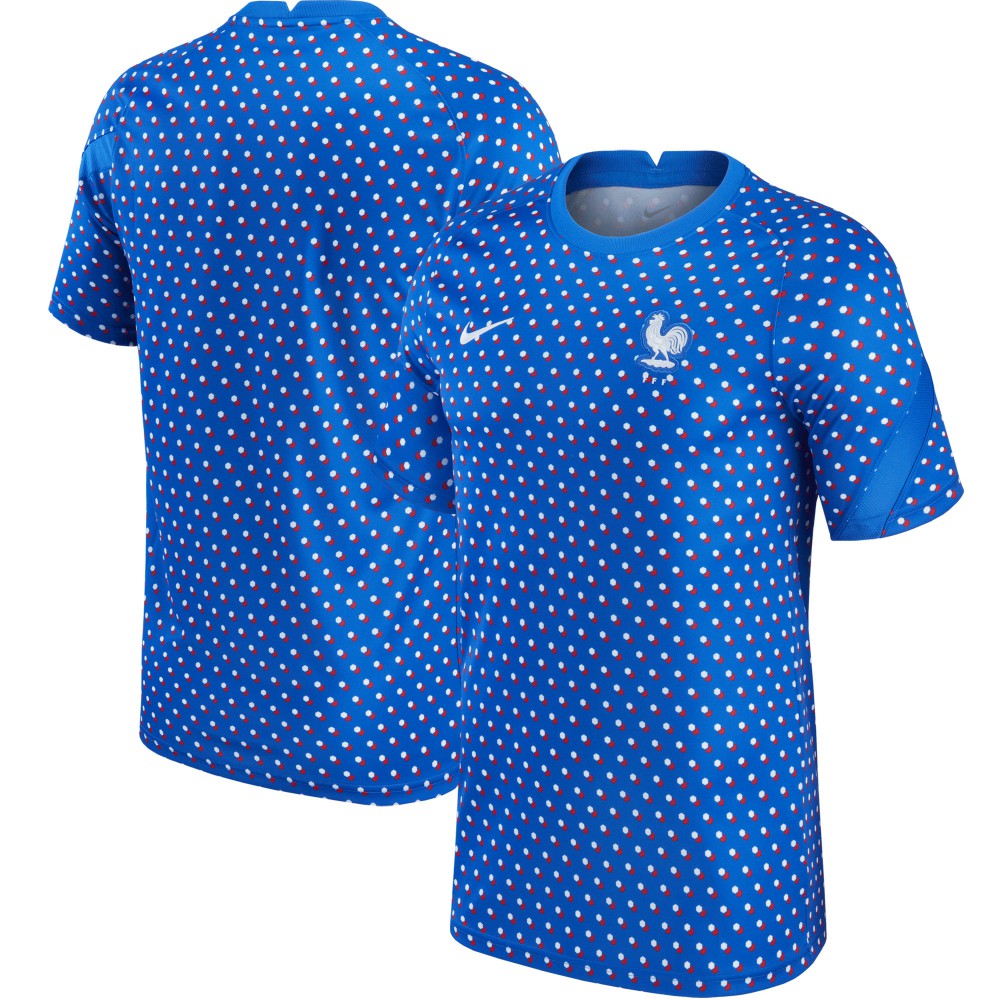 Nike - France Women's National Team 2021/22 Pre-Match Top - Blue