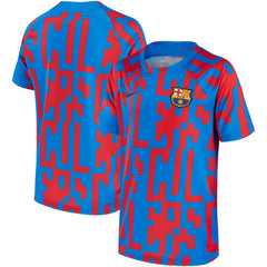 Nike - Barcelona 2022/23 Pre-Match Top - Blue