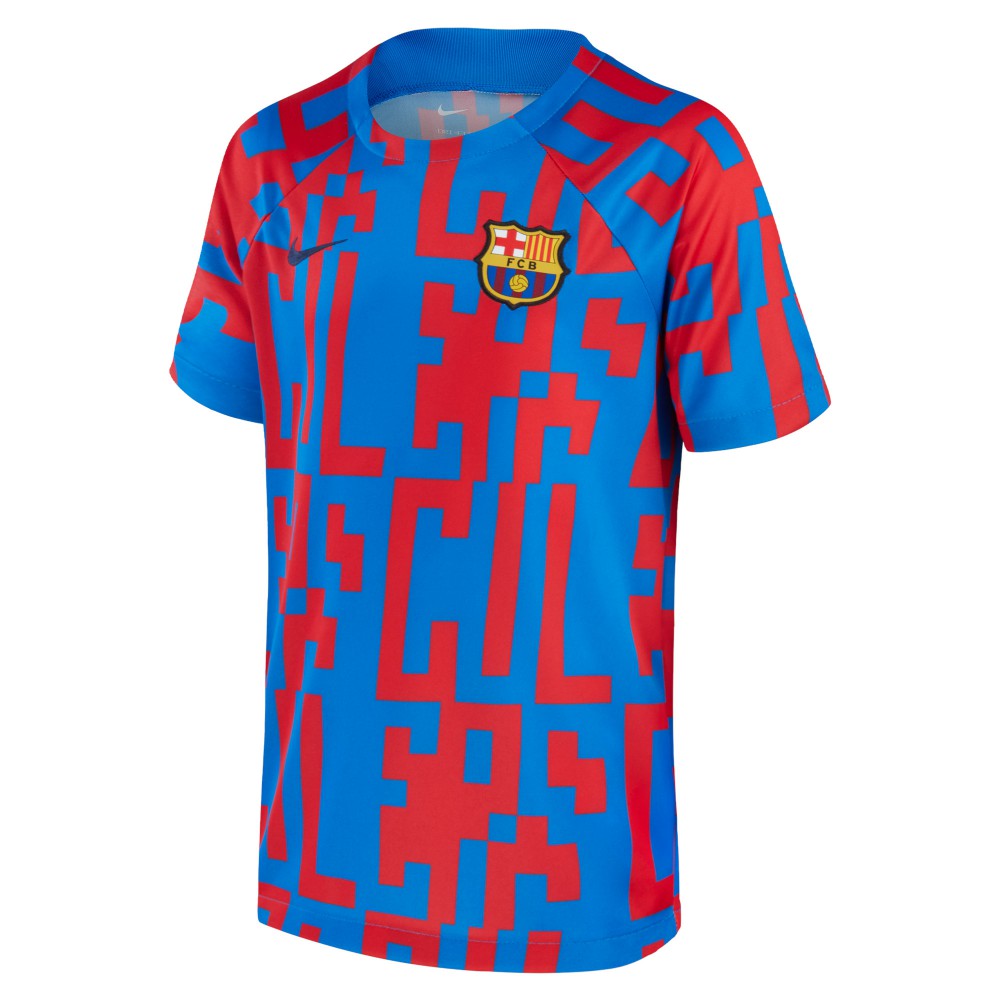 Nike - Barcelona 2022/23 Pre-Match Top - Blue