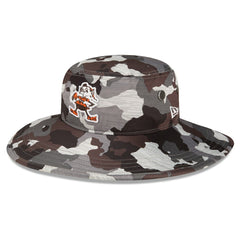Cleveland Browns New Era 2022 NFL Training Camp Historic Logo Panama Bucket Hat - Camo - NFL