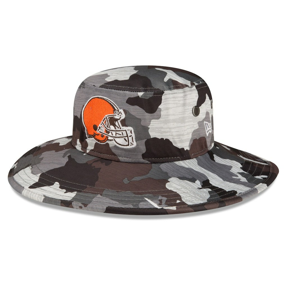 Cleveland Browns New Era 2022 NFL Training Camp Panama Bucket Hat - Camo - NFL
