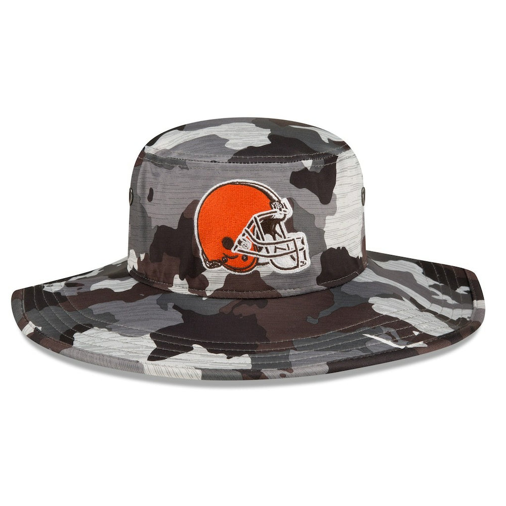 Cleveland Browns New Era 2022 NFL Training Camp Panama Bucket Hat - Camo - NFL