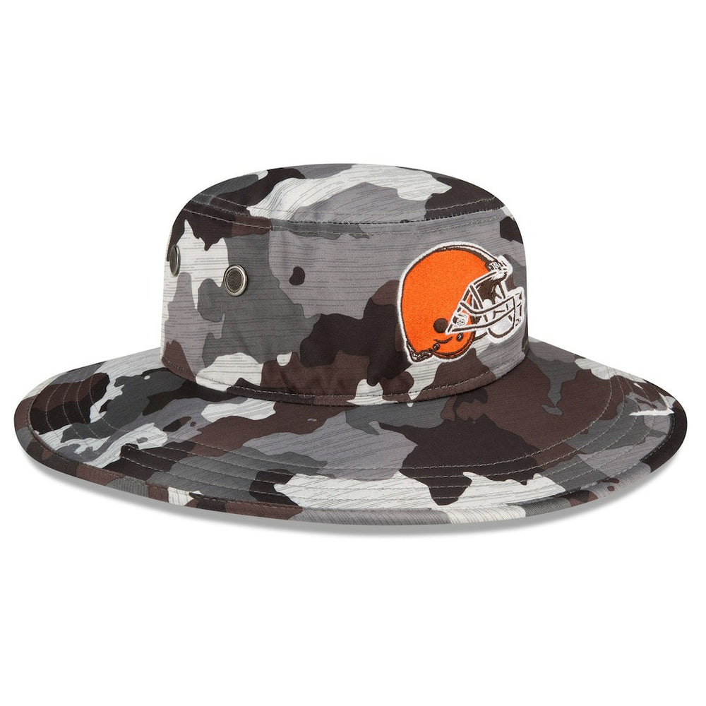 Cleveland Browns New Era 2022 NFL Training Camp Panama Bucket Hat - Camo - NFL
