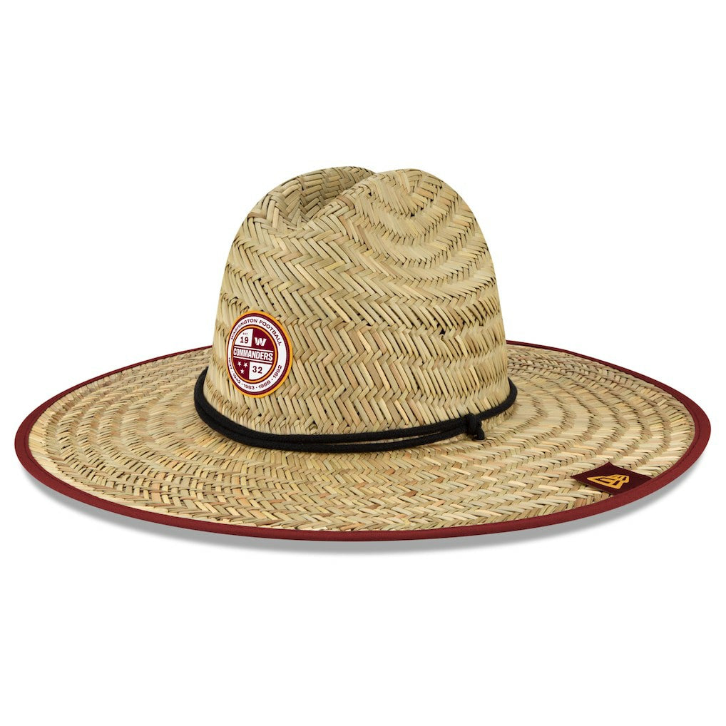 Washington Commanders New Era 2022 NFL Training Camp Straw Lifeguard Hat - Natural - NFL