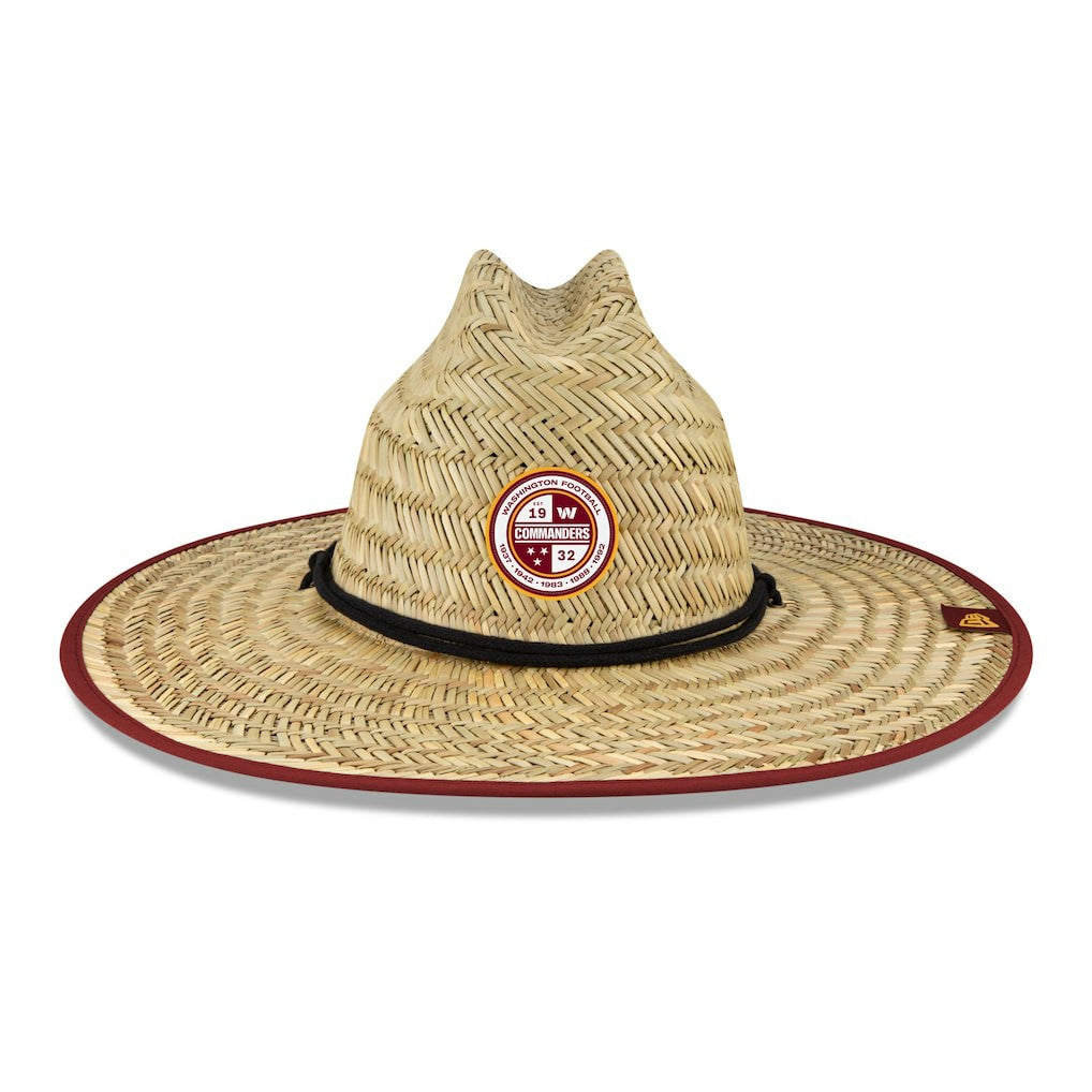 Washington Commanders New Era 2022 NFL Training Camp Straw Lifeguard Hat - Natural - NFL