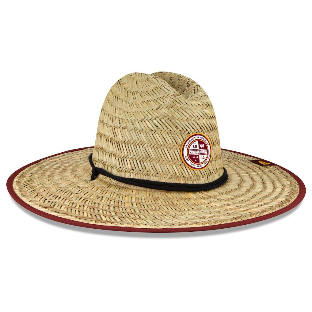 Washington Commanders New Era 2022 NFL Training Camp Straw Lifeguard Hat - Natural - NFL