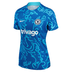 Nike - Chelsea Women's 2022/23 Pre-Match Home Performance Top - Blue