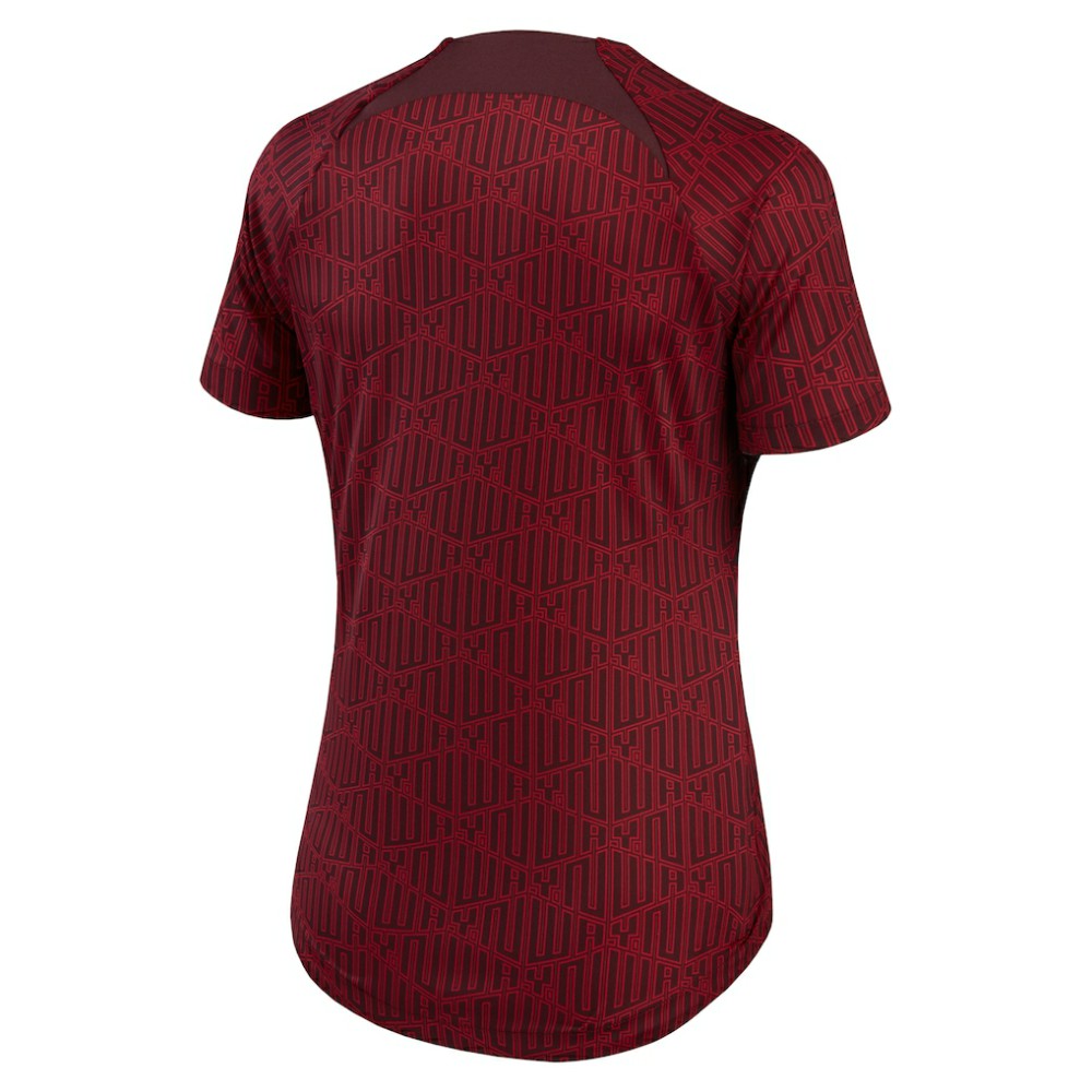Nike - Liverpool Women's 2022/23 Pre-Match Home Performance Top - Burgundy