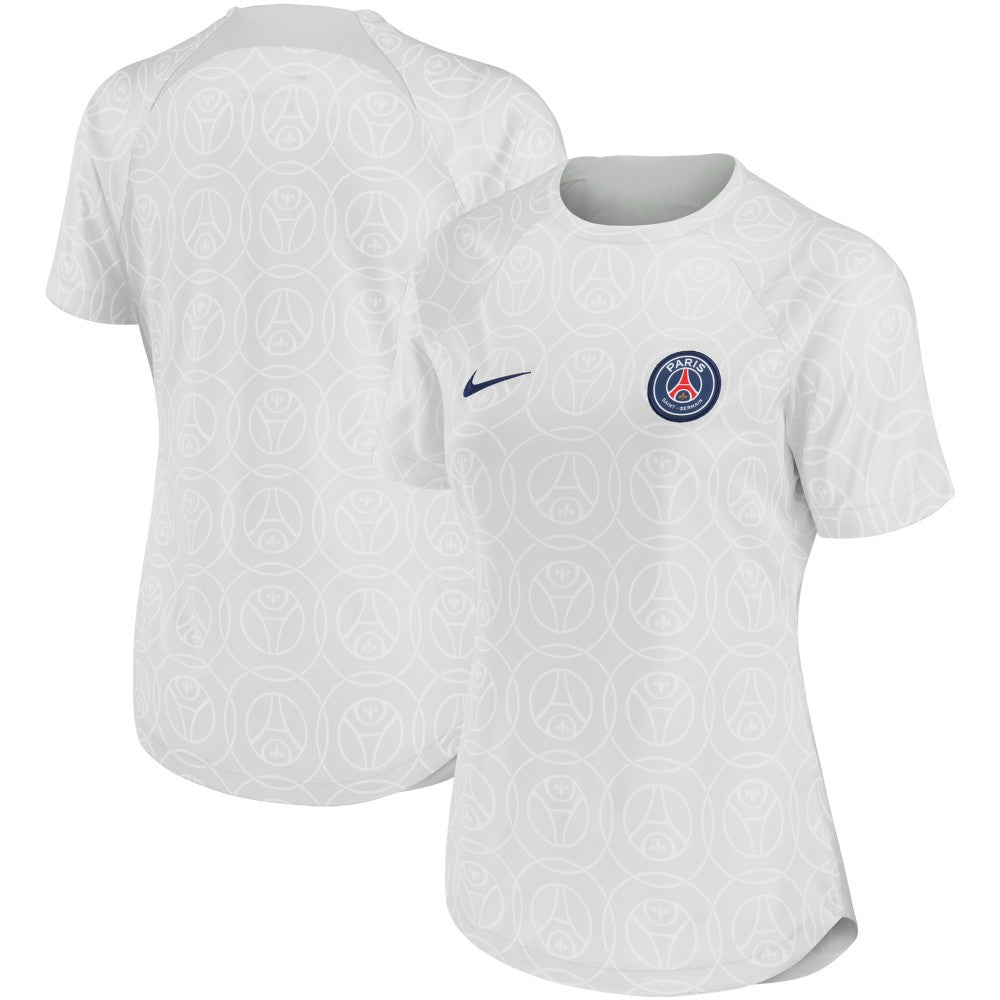 Nike - Paris Saint-Germain Women's 2022/23 Pre-Match Home Performance Top - Gray