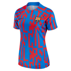 Nike - Barcelona Women's 2022/23 Pre-Match Home Performance Top - Blue