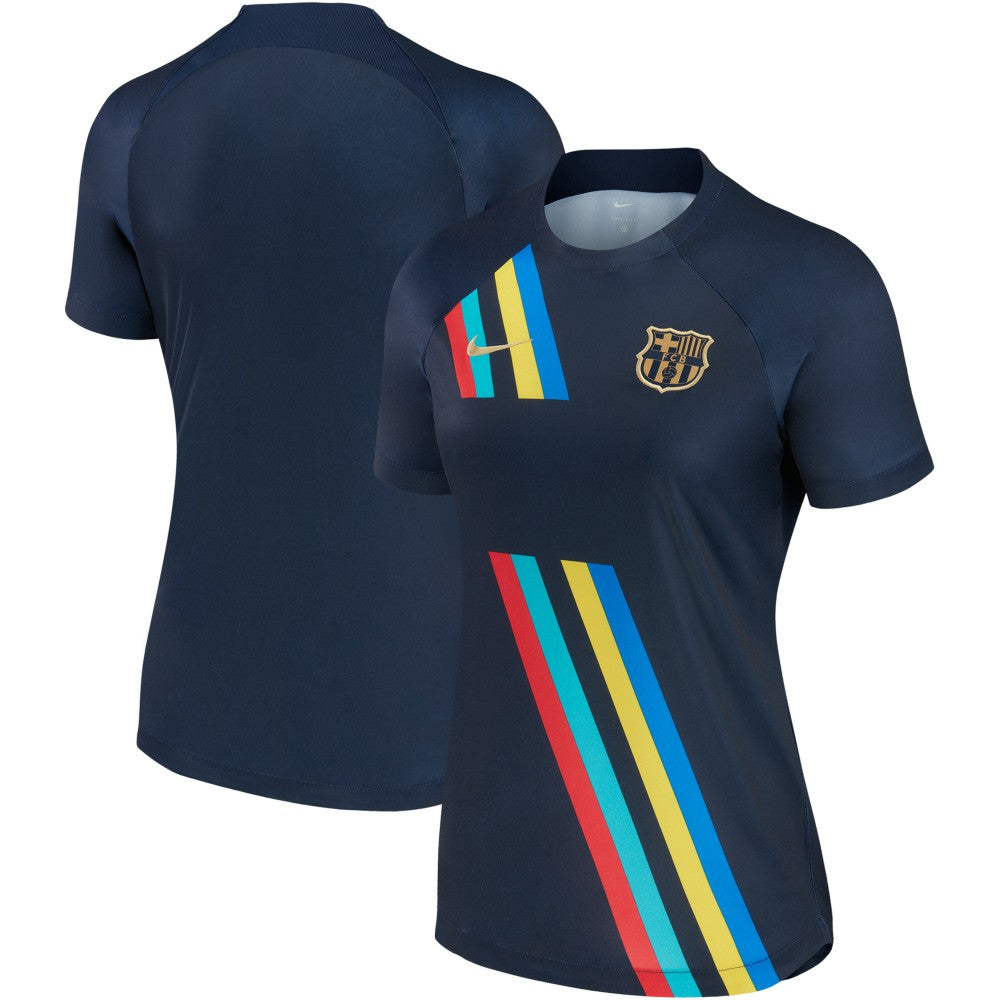 Nike - Barcelona Women's 2022/23 Pre-Match AWAY Performance Top - Navy